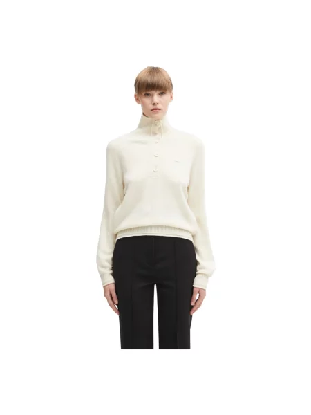 Lacoste Sweter Écru beżowy
