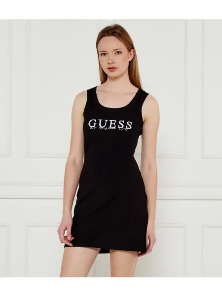 GUESS ACTIVE Rochie SUNFLOWER negru