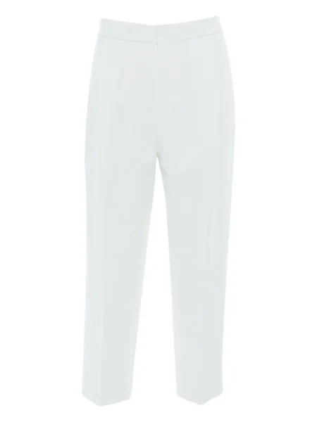 Pantaloni Elisabetta Franchi plisate alb