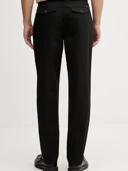 Tommy Hilfiger spodnie chinos z bawełną czarne