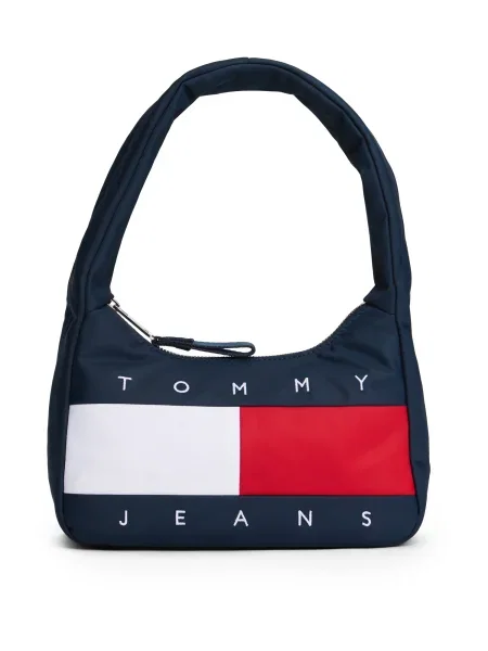 Tommy Jeans Geantă de umăr bleumarin / roșu alb