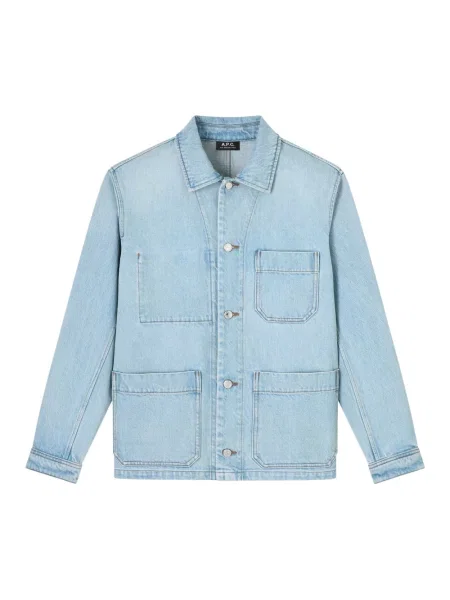 Kurtka jeansowa A.p.c. niebieska