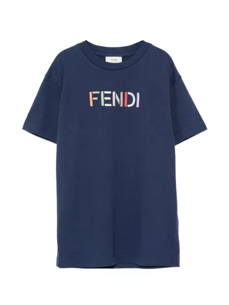 Koszulka dziecięca Fendi niebieska