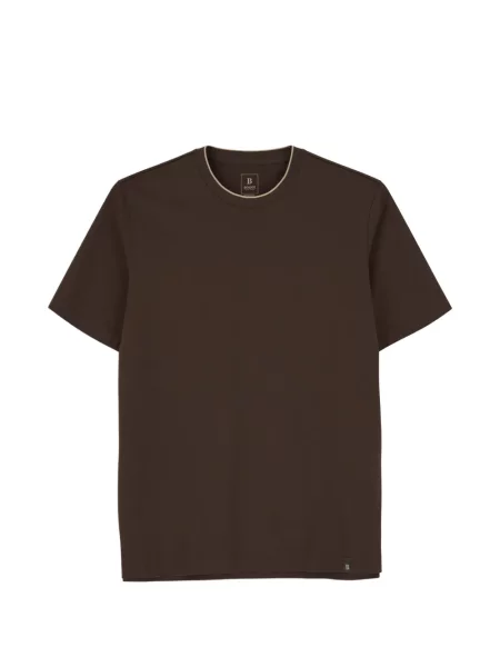 Tricou Boggi Milano de mătase maro