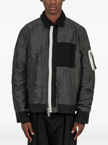 Обратим яке Sacai кепър черно