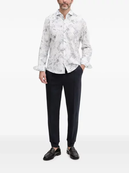 Cămașă Joop! cu imagine cu model paisley albastru