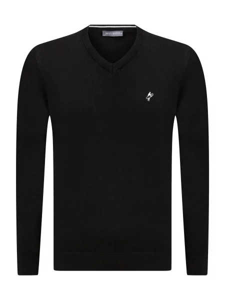 Jacey Quinn Pulover negru alb