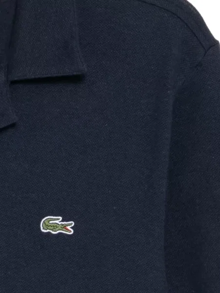 Polo Lacoste cu broderie albastru