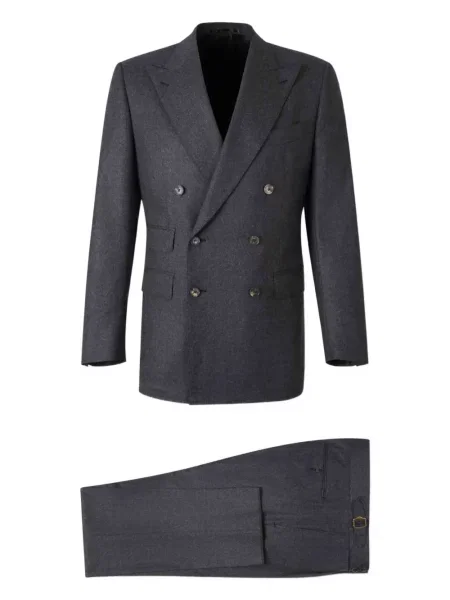 Costum Atelier Munro cu două rânduri de nasturi gri