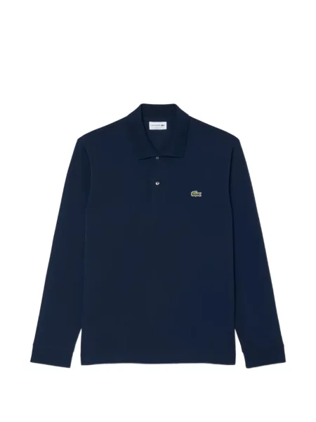 Lung tricou polo Lacoste cu mâneci lungi clasic albastru