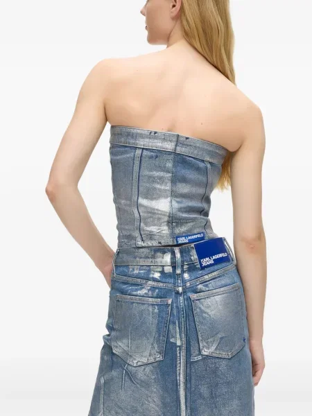 Сутиен Karl Lagerfeld Jeans синьо