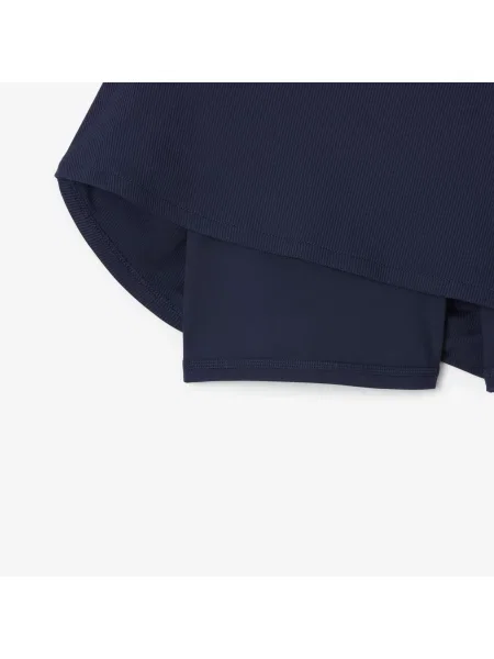 Lacoste Spódnica Sportowa Ultra Dry Z Szortami niebieska