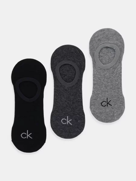 Чорапи Calvin Klein 3 чифта сиво