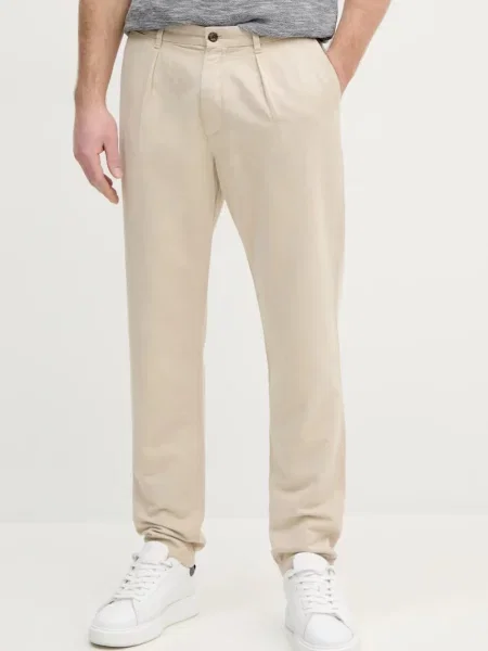 Tommy Hilfiger pantaloni din amestec de in bej