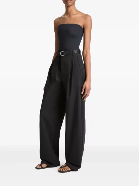 Pantaloni Vince plisate negru