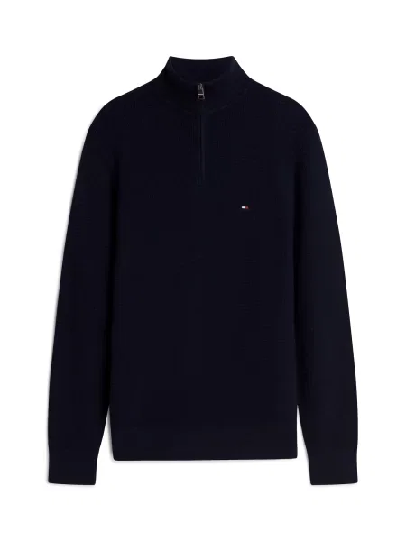 Tommy Hilfiger Pulover cu adaos de cașmir albastru