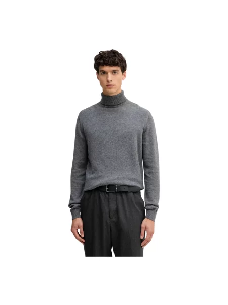 Sweter z golfem Karl Lagerfeld szary