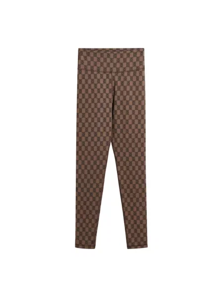 Lniane legginsy By Malene Birger brązowe