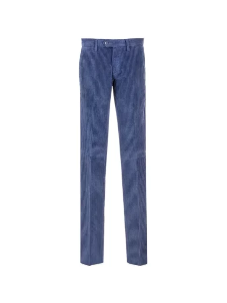 Pantaloni Al Duca D’aosta 1902 de catifea cord albastru