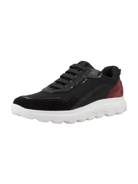 Sneakersy Geox skórzane czarne