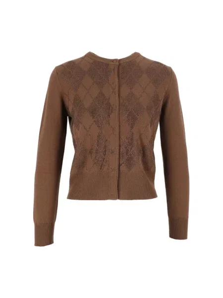Kardigan Max Mara Studio wełniany brązowy