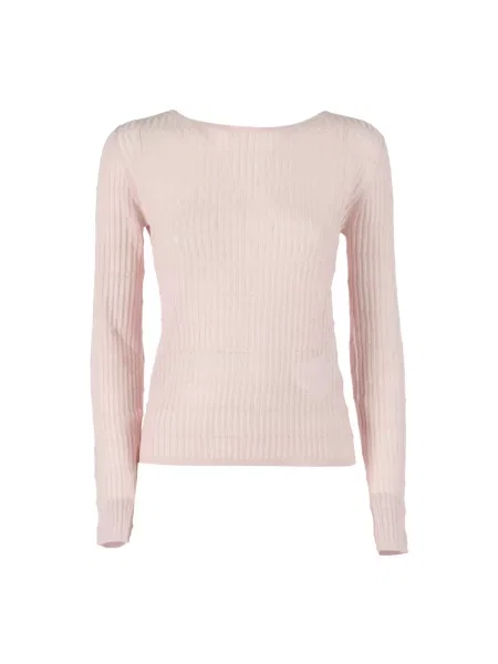 Sweter Max Mara Studio wełniany różowy