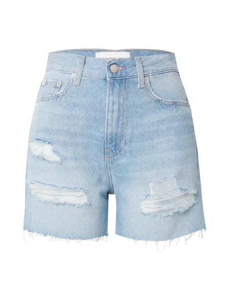 Calvin Klein Jeans Farmer rövidnadrág Mom Fit kék