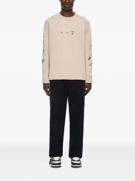 Lung tricou Off-white alb