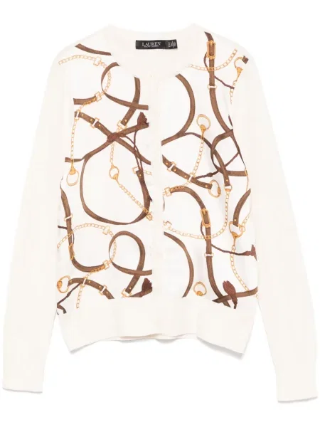 Cardigan Lauren Ralph Lauren alb