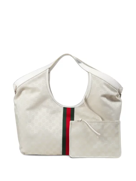 Geantă shopper Gucci alb