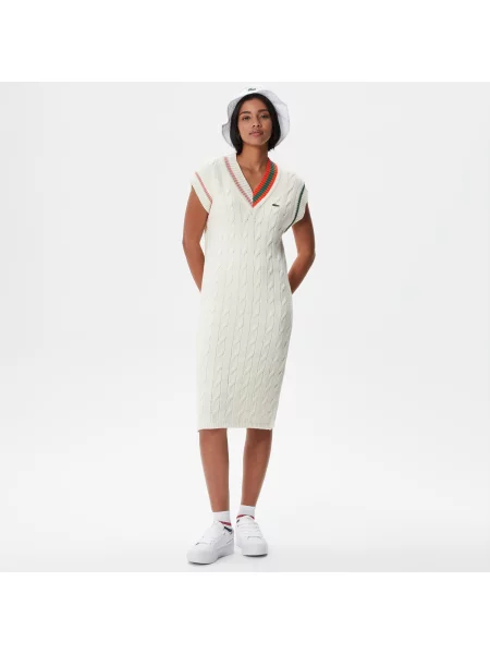 Lacoste Sukienka biała