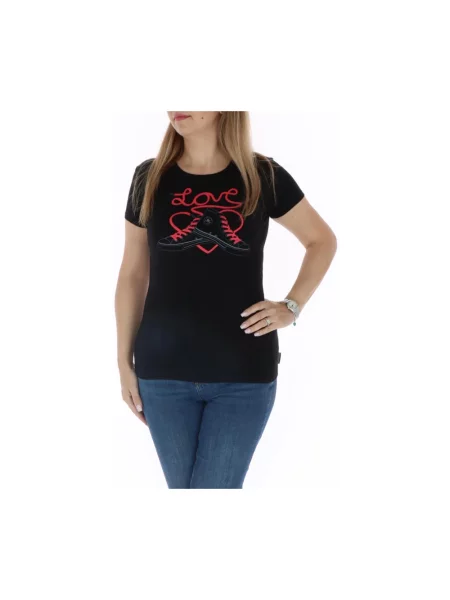 Koszulka Converse w serca czarna