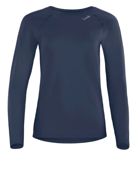 Winshape Tricou funcțional gri metalic alb