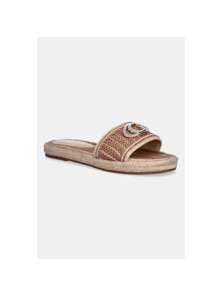 Klapki Guess beżowe