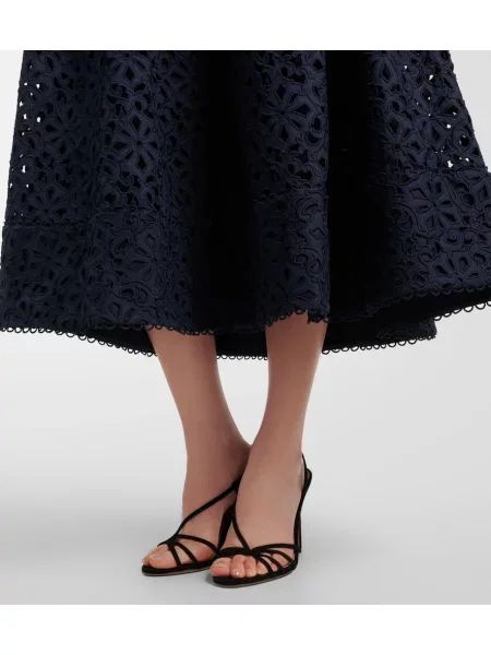 Rochie midi Rebecca Vallance cu broderie albastru