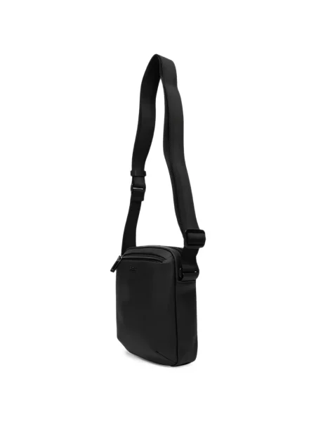 Crossbody torba Boss s autogramom crna