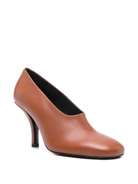 Pantofi cu toc Toteme din piele maro