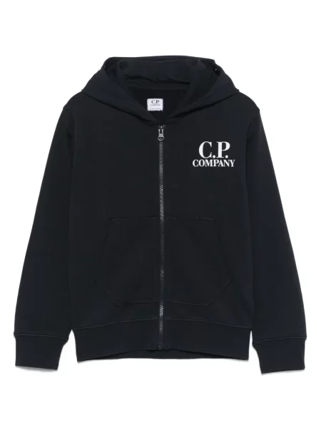 Bluza z kapturem dziecięca C.p. Company niebieska