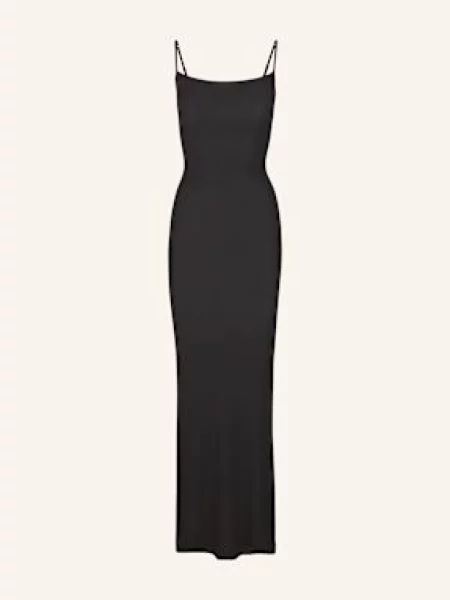 Skims Sukienka Rekreacyjna Soft Lounge schwarz