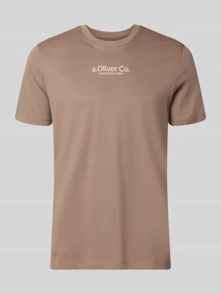T-shirt o kroju regular fit z czystej bawełny S.oliver Red Label
