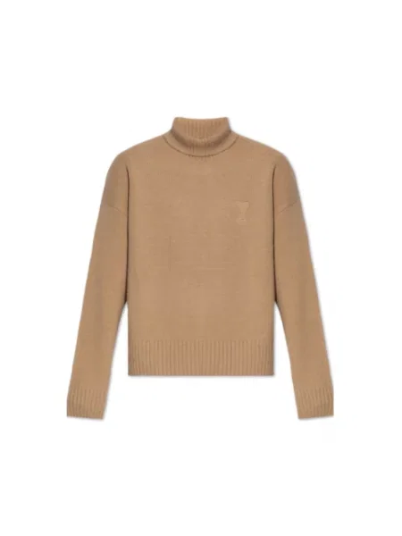 Golf golf Ami Paris wełniany beżowy