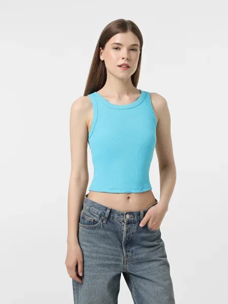 Топ Braska бавовна/еластан бірюзовий