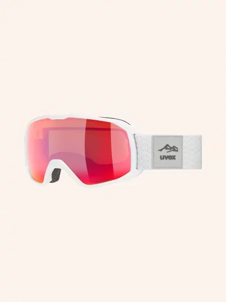 UVEX Xcitd CV S2 lyžařské brýle white matt/morror rose/colorvision green bílé