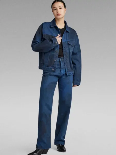 Джинсова куртка G-star Raw синя