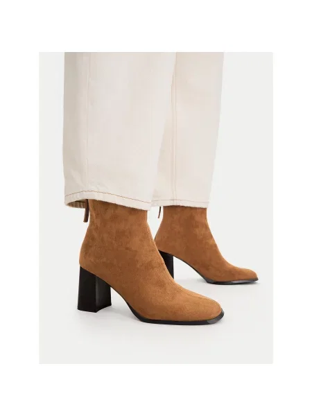 Botine JENNY deschis maro