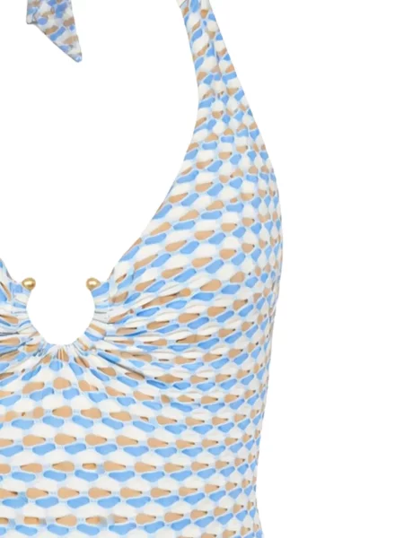 Inel Seafolly cu gât halter alb
