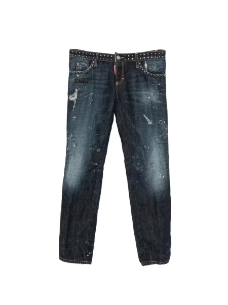 Blugi Dsquared2 zdrențuiți albastru