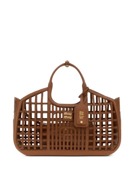 Geantă shopper Miu Miu maro