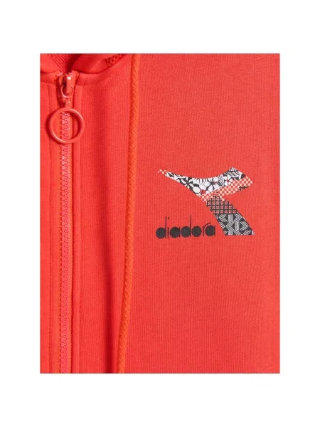 Bluza DIADORA L. HOODIE FZ FLOSS pomarańczowa