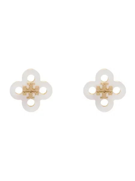 Tory Burch Σκουλαρίκια Clover Stud Earring Χρυσό